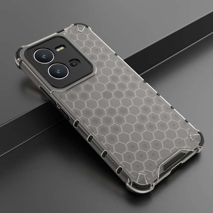 For vivo V25 5G / X80 Lite 5G Honeycomb Phone Case(Black)