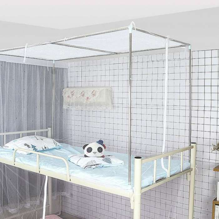 Student Dormitory Upper Berth Free Installation of Dustproof Top Side Single Door Mosquito Net, S...