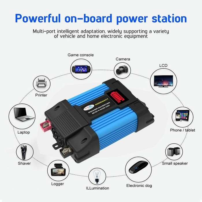 12V-110V 300W SOLIKE TECH Vehicle Inverter Sine Wave Convertor Auto Inverter