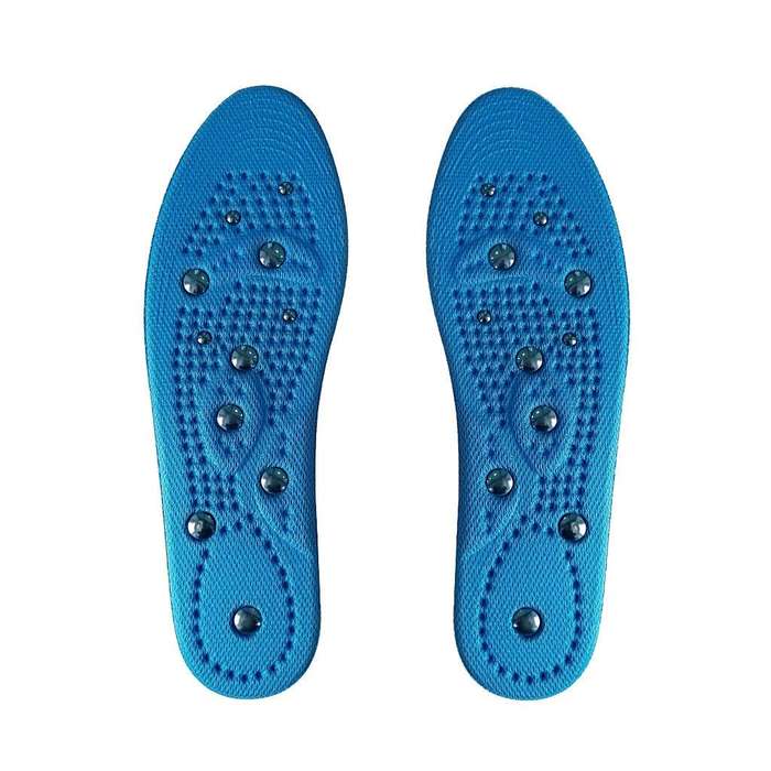 Memory Cotton Magnetic Massage Insoles, Size: Small 35-40cm(Blue)