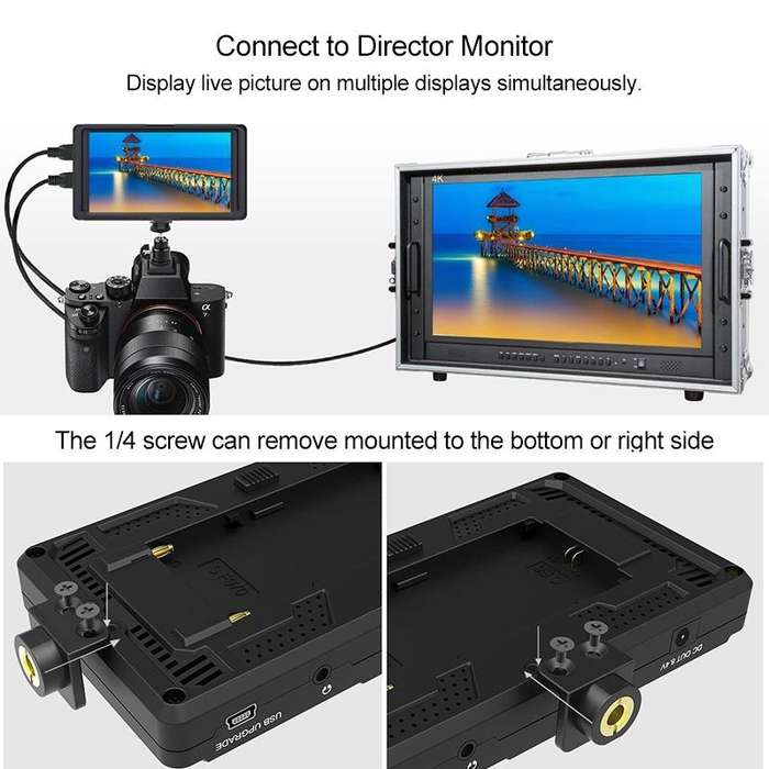 FEELWORLD F5 4K 1920 x 1080 5 inch Camera Field Monitor, Support HDMI