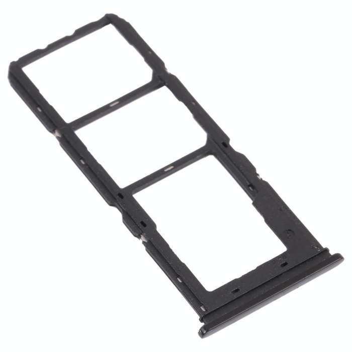 For vivo Y11s V2028 SIM Card Tray + SIM Card Tray + Micro SD Card Tray (Black)