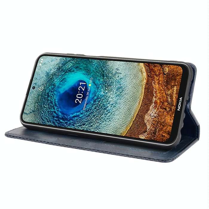 For Nokia X10 / X20 Magnetic Buckle Retro Crazy Horse Texture Horizontal Flip Leather Case with H...