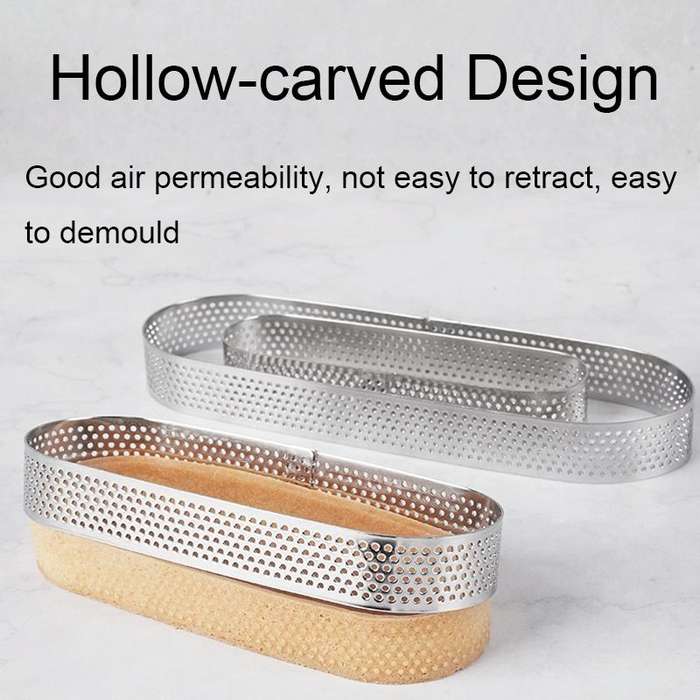 BN1006 Stainless Steel Mousse Circle Thickened Perforated Cake Mold DIY Baking Tools, Specificati...