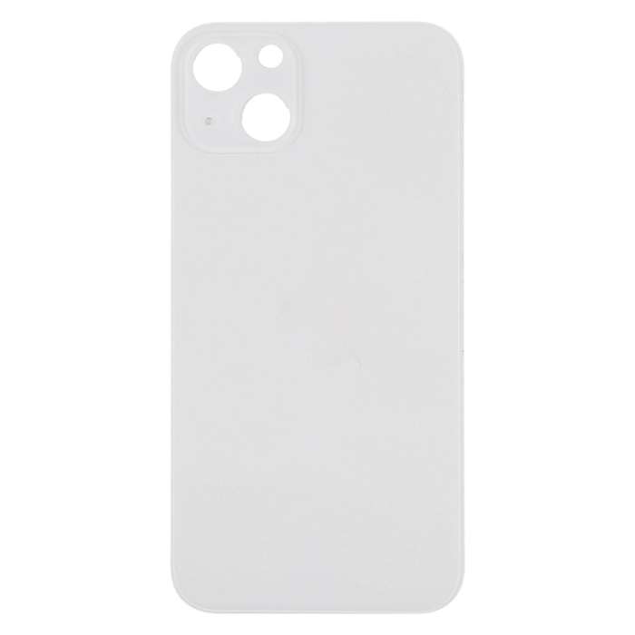 Easy Replacement Big Camera Hole Glass Back Battery Cover for iPhone 13(White)