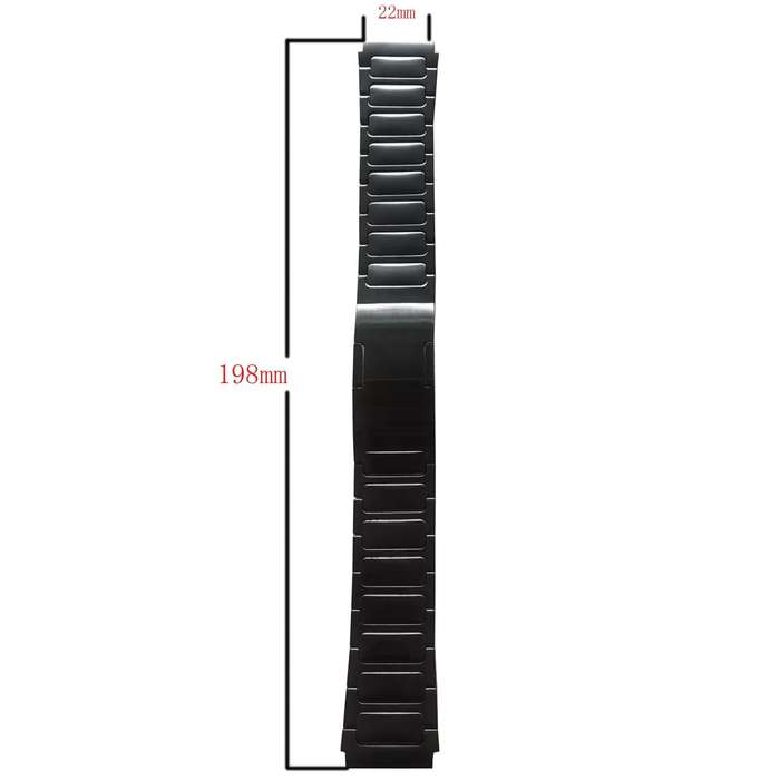 For Garmin Vivoactive 4 22mm I-Shaped Titanium Alloy Watch Band(Grey)