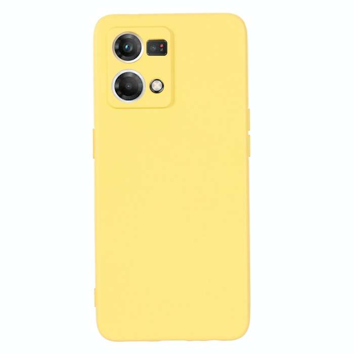 For OPPO Reno 7 4G Global/F21 Pro 4G Pure Color Liquid Silicone Shockproof Full Coverage Phone Ca...