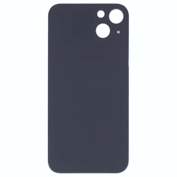 For iPhone 14 Plus Easy Replacement Big Camera Hole Glass Back Battery Cover(Blue)
