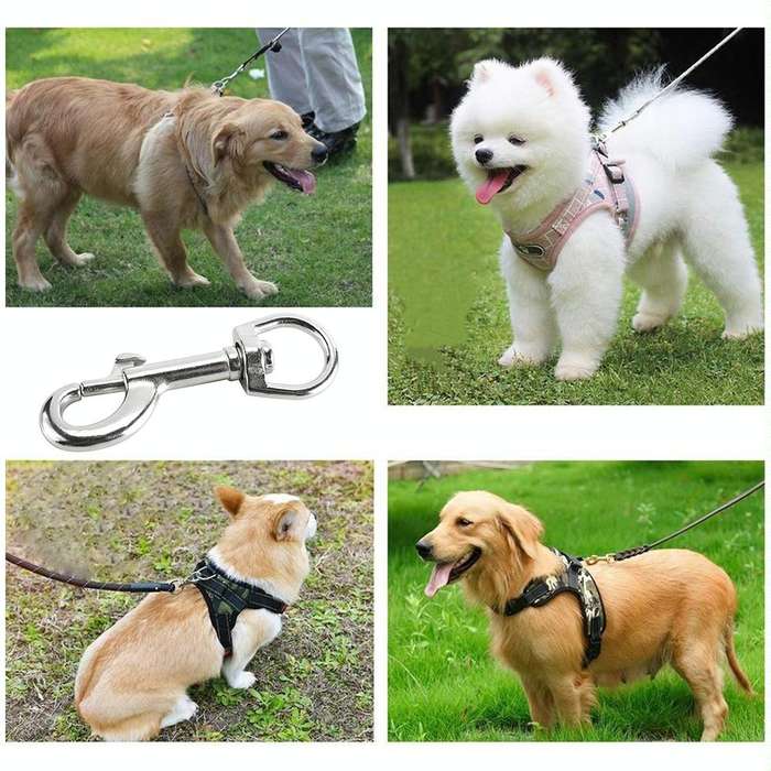Stainless Steel Swivel Single Hook Pet Leash Hook, Specification: 70mm