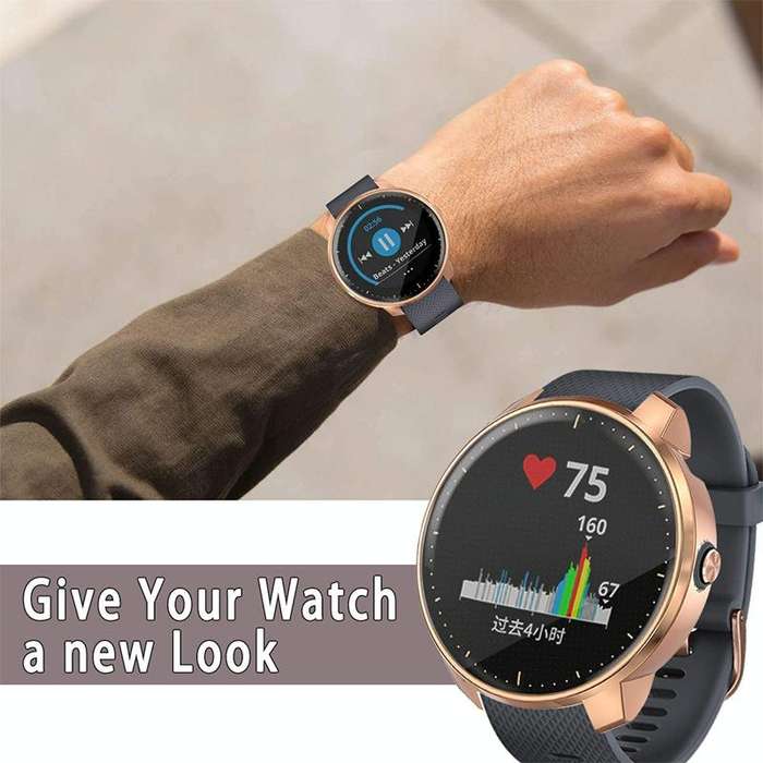 For Garmin Vivoactive 3 Music Version TPU Protective Case(Rose Gold)
