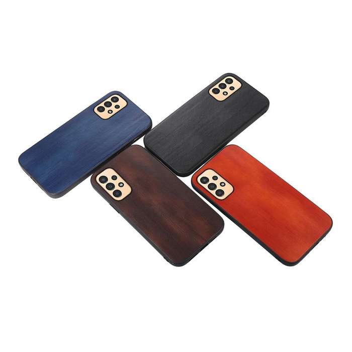 For Samsung Galaxy A13 4G Yellow Cow Texture PU Phone Case(Coffee)
