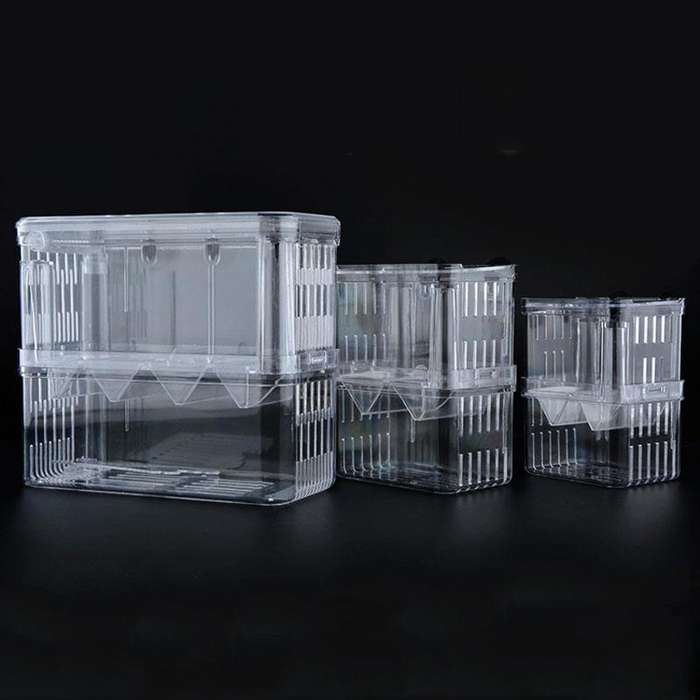 Small Peacock Fish Double Layer Transparent Breeding Isolation Box Aquarium Breeding Box