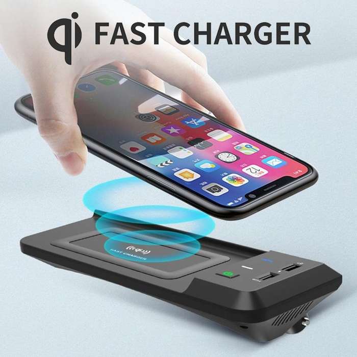 HFC-1051 Car Qi Standard Wireless Charger 15W / 10W Quick Charging for Audi Q5L 2018-2022, Left D...