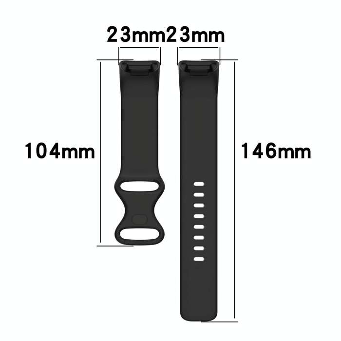 For Fitbit Charge 5 Silicone Watch Band, Size:L(Rock Grey)