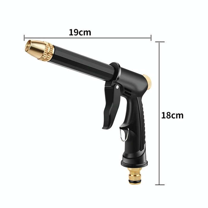 High Pressure Car Wash Hose Telescopic Watering Sprinkler, Style: H2+3 Connector+15m Tube+Foam Pot