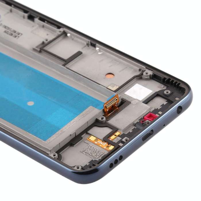 Original LCD Screen for LG Q60,Double SIM Digitizer Full Assembly with Frame(Black)