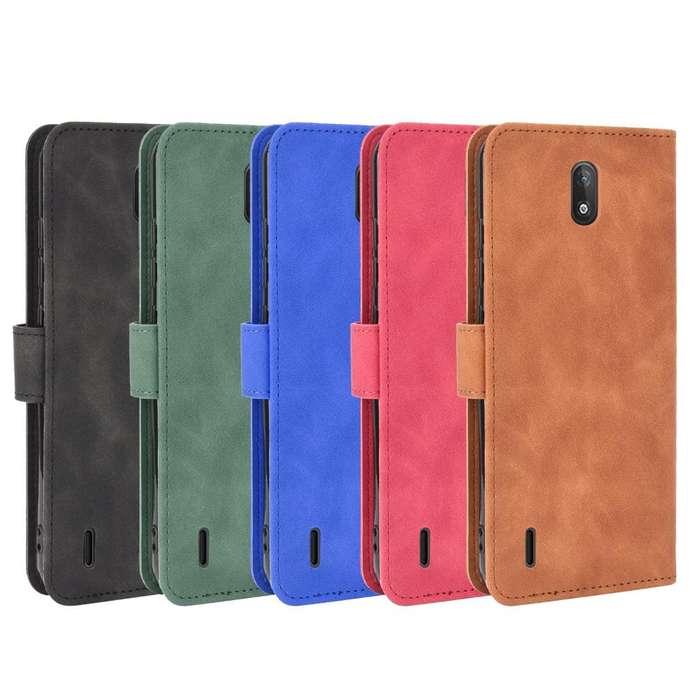 For Nokia C2 Solid Color Skin Feel Magnetic Buckle Horizontal Flip Calf Texture PU Leather Case w...