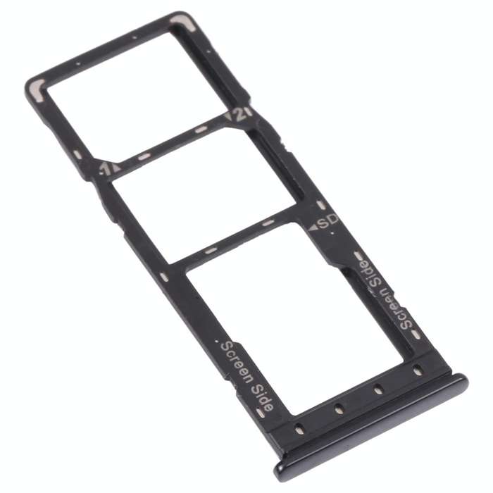 For Infinix S4 X626 SIM Card Tray + SIM Card Tray + Micro SD Card Tray (Black)