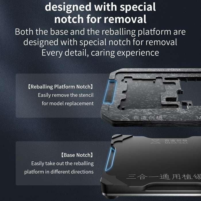 For Xiaomi 12S Ultra Qianli Mega-idea Multi-functional Middle Frame Positioning BGA Reballing Pla...
