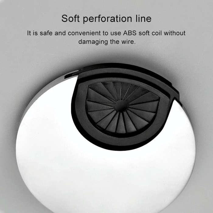 2 PCS Desk Computer Desktop Zinc Alloy Round Threading Box Hole Cover, Hole Diameter: 35mm (Brush...