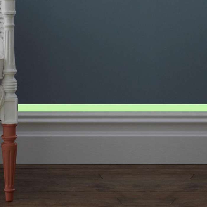 5 Rolls Home Decoration Baseboard Luminous Strip Safe Passage Warning Fluorescent Sticker, Specif...