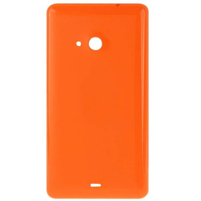 Smooth Surface Plastic Back Housing Cover  for Microsoft Lumia 535(Orange)