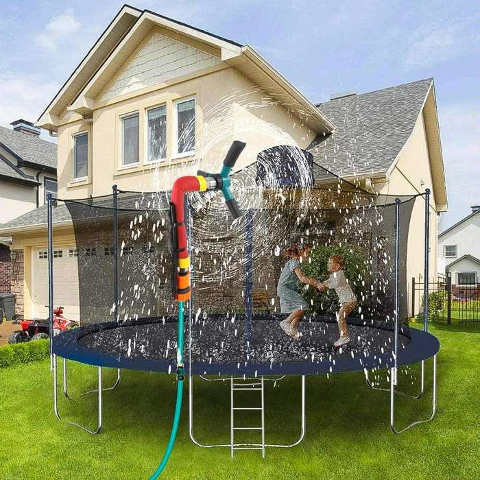 XZSSQ01 Gardening Supplies Garden Trampoline Rotating Sprinkler, Colour: Red Small