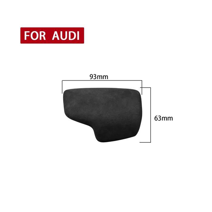 Car Suede Shift Knob Handle Cover A Version for Audi A4/S4(2017+) & A5/S5(2017+), Suitable for Le...