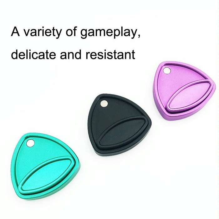 Pivot Push Card Magnetic Decompression Toys EDC Fidget Spinner(Black)
