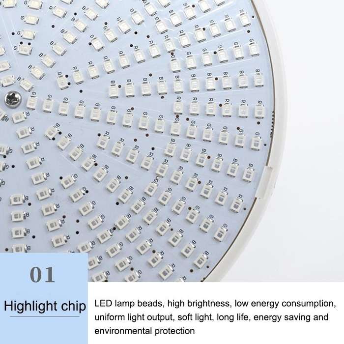 ABS Plastic LED Pool Bulb Underwater Light, Light Color:Warm White Light(35W)