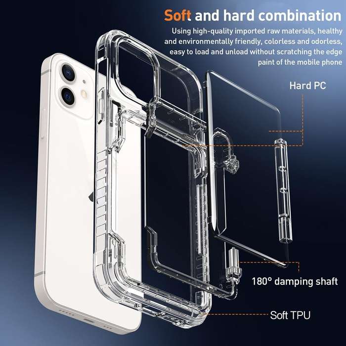 For iPhone 11 Crystal Clear Flip Card Slot Phone Case(Transparent)