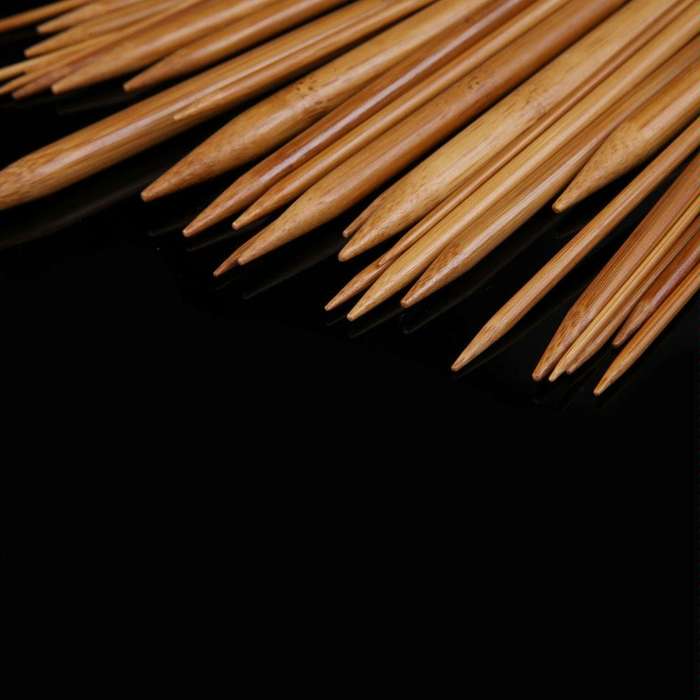 18 in 1 / Set Weaving Tools Sweater Needle Transparent Tube Carbonized Bamboo Annular Needle Swea...