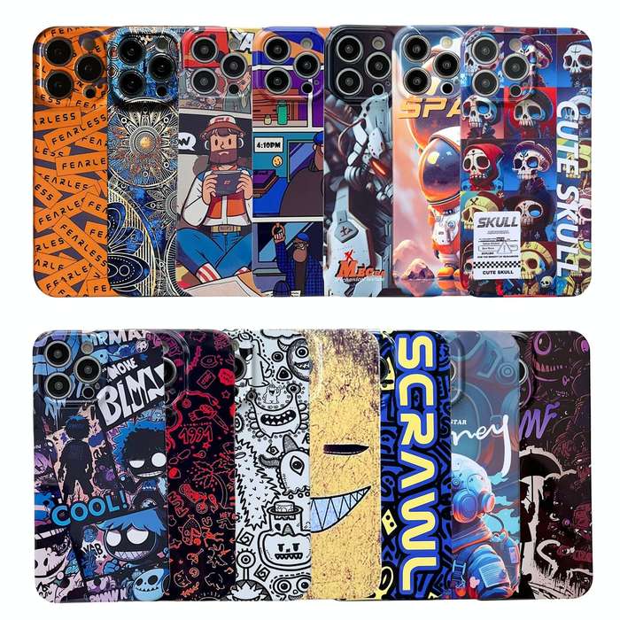 For iPhone SE 2022 / 2020 / 8 / 7 Painted Pattern Precise Hole PC Phone Case(Bottle Monster)