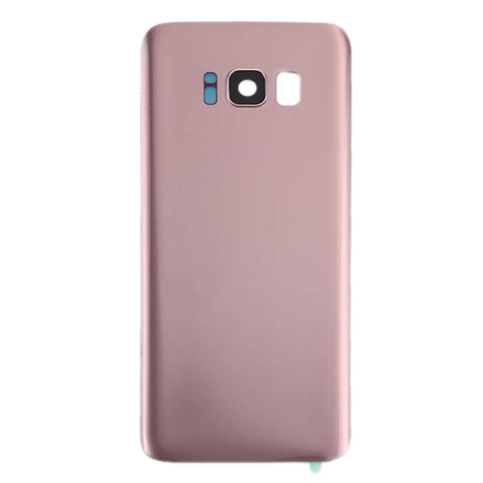 For Galaxy S8 / G950 Battery Back Cover with Camera Lens Cover & Adhesive (Rose Gold)