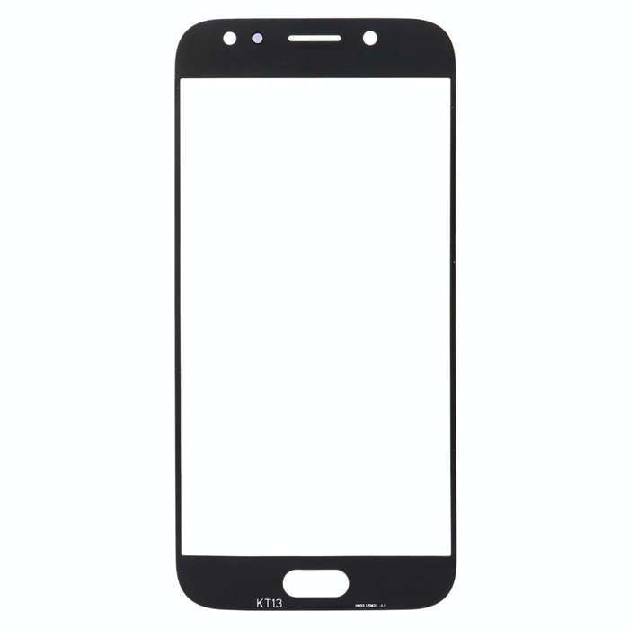 For Samsung Galaxy J7 (2017) / J730 10pcs Front Screen Outer Glass Lens (Black)