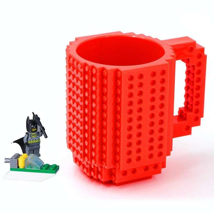 Building Blocks Design Creative Milk Mug Coffee Cup Build-on Brick Drinking Water Holder, Value:3...