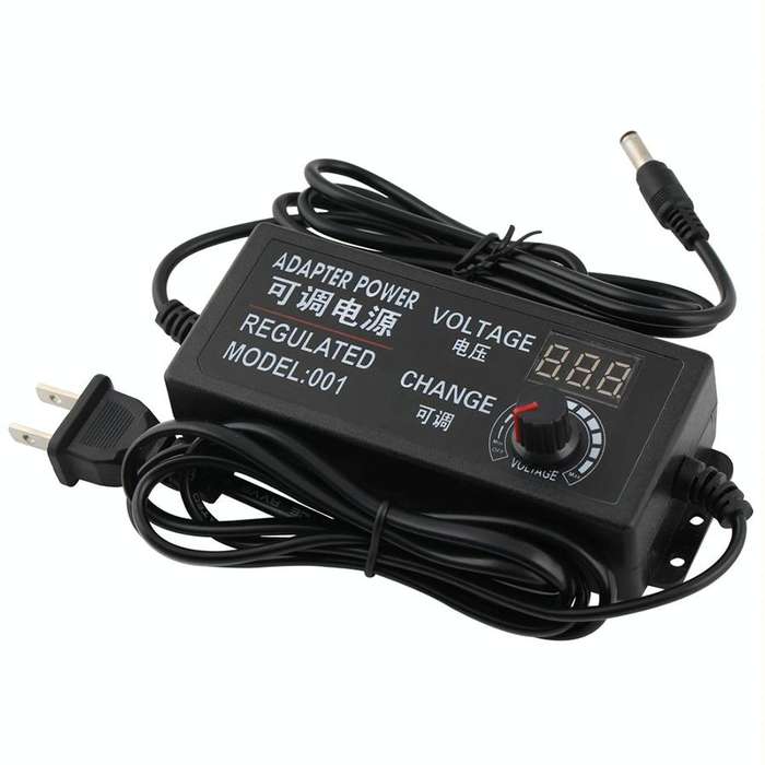 AC To DC Adjustable Voltage Power Adapter Universal Power Supply Display Screen Power Switching C...
