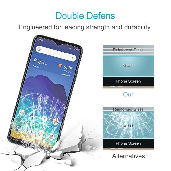 For ZTE Blade 11 Prime 50 PCS 0.26mm 9H 2.5D Tempered Glass Film