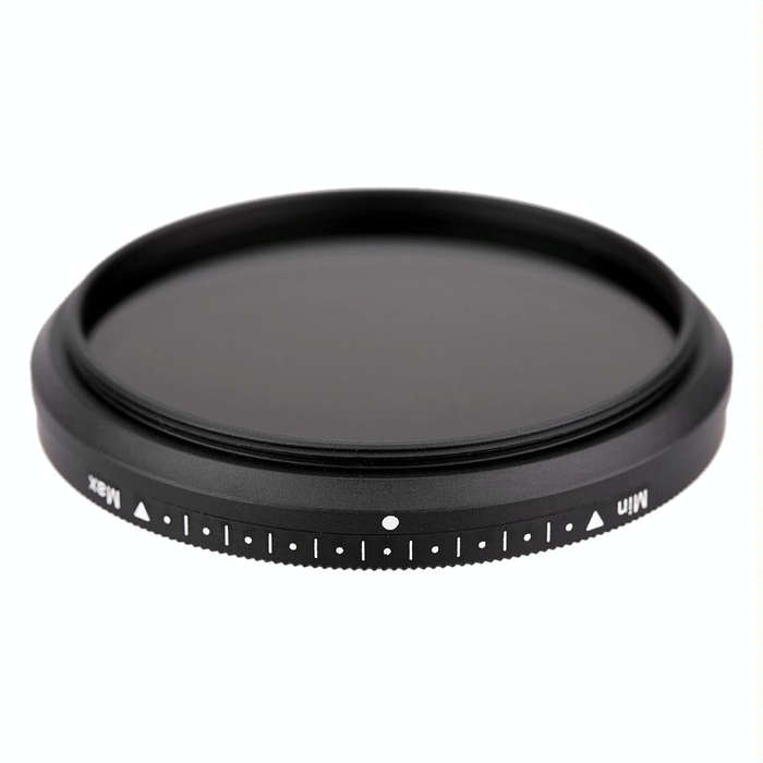 52mm ND Fader Neutral Density Adjustable Variable Filter ND 2 to ND 400 Filter(Black)