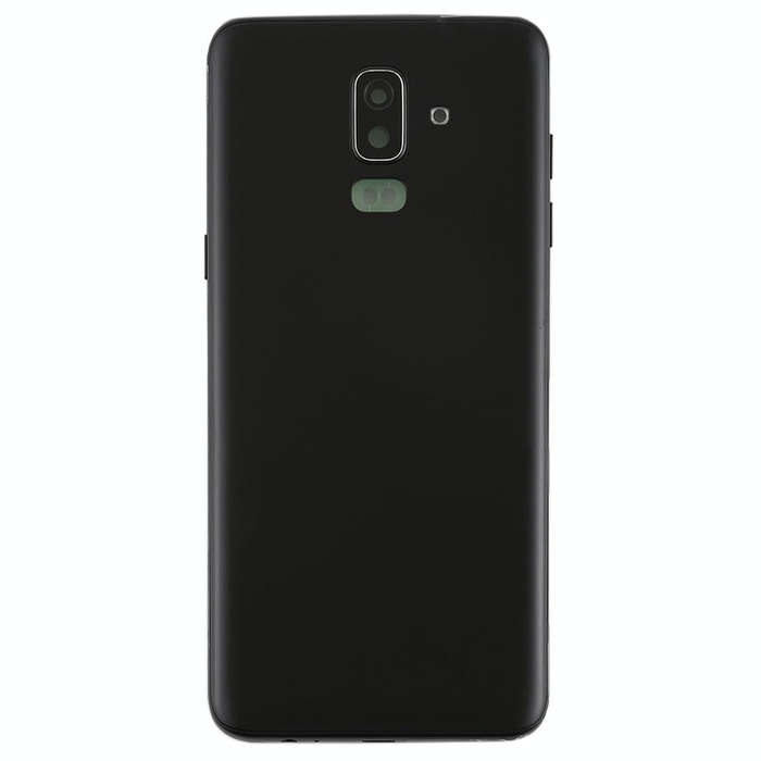 For Galaxy J8 (2018), J810F/DS, J810Y/DS, J810G/DS Back Cover with Side Keys & Camera Lens (Black)