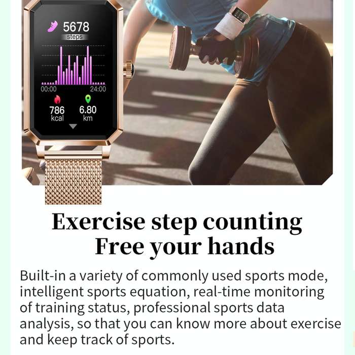 NX2 1.13 inch Color Screen Women Smart Watch, Support Physiological Reminder / Heart Rate Monitor...