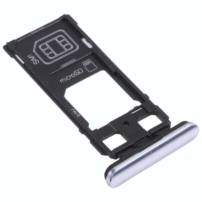 SIM Card Tray + SIM Card Tray / Micro SD Card Tray for Sony Xperia 1 / Xperia XZ4 (Grey)