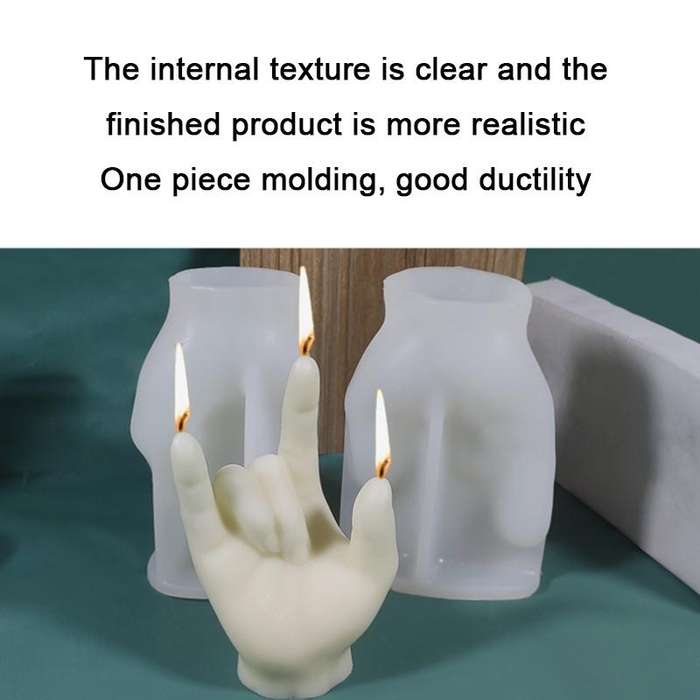 DIY Hand Shaped Scented Candle Silicone Mold, Specification: BH-154
