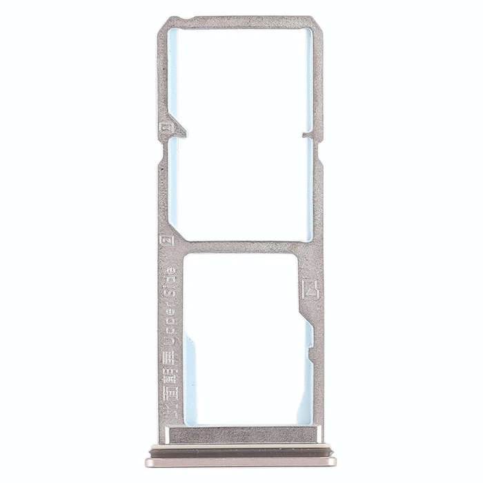 For Vivo Y69 2 x SIM Card Tray + Micro SD Card Tray (Gold)