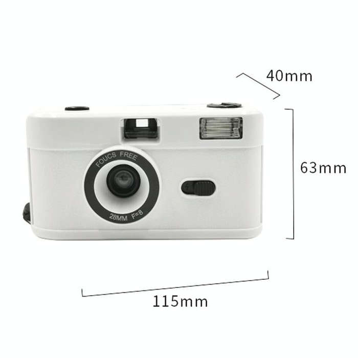 R2-FILM Retro Manual Reusable Film Camera for Children without Film(Yellow)