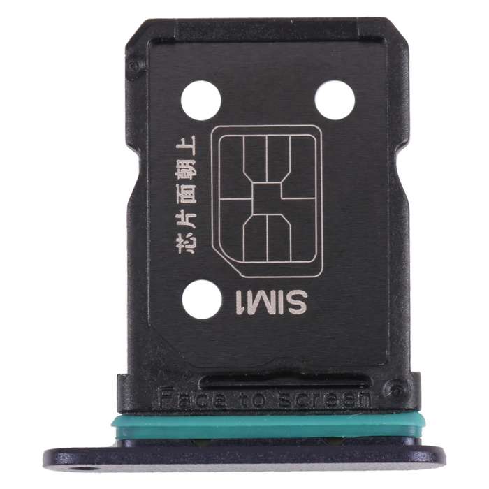 For OPPO Reno6 Z CPH2237 SIM Card Tray + SIM Card Tray (Black)