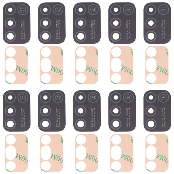 For Infinix Hot 11 Play 10pcs Back Camera Lens
