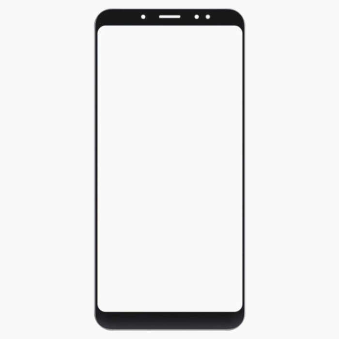 Front Screen Outer Glass Lens with OCA Optically Clear Adhesive for Xiaomi Redmi 5 Plus(Black)
