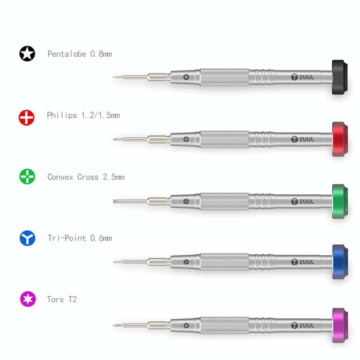 2UUL Colorful Flyshaft Screwdriver Set