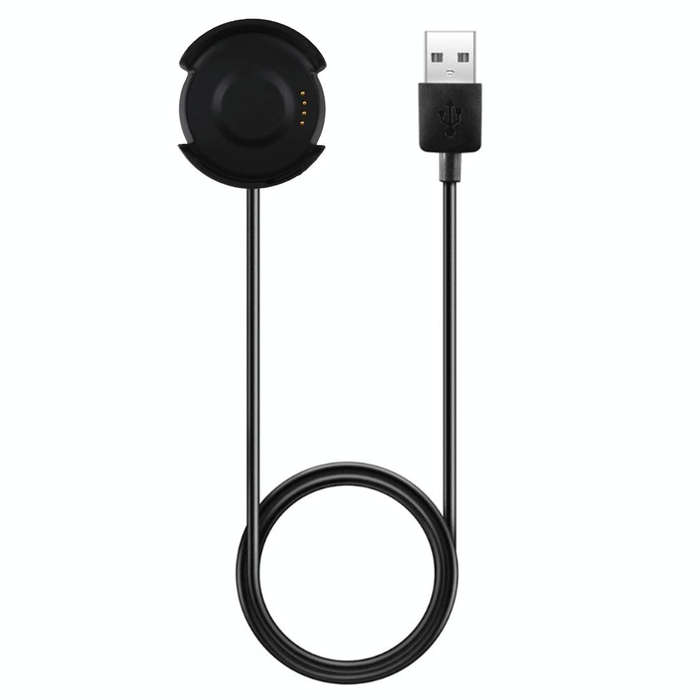 1m Portable Smart Watch Cradle Charger USB Charging Cable for Amazfit A1801(Black)